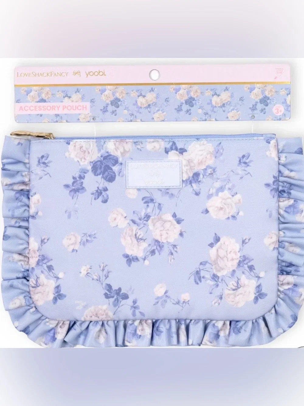 LoveShackFancy x Target - Yoobi Whisper Blue Zip Pencil Case